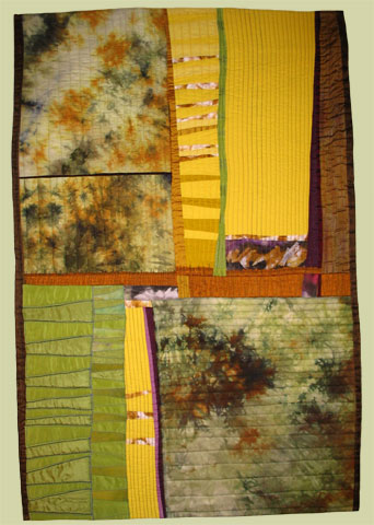 Image of quilt titled “Wheatfields” by Barbara O’Steen